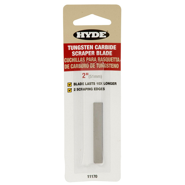 Hyde 2" Replacement 2-Edge Carbide Scraper Blade 11170